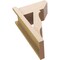 Ekena Millwork 7 1/2-in W x 14-in D x 22-in H Funston Slat Rough Cedar Woodgrain TimberThane Outlooker, Primed Tan OUTUR075X14X22FST24RCPR - alternate 2